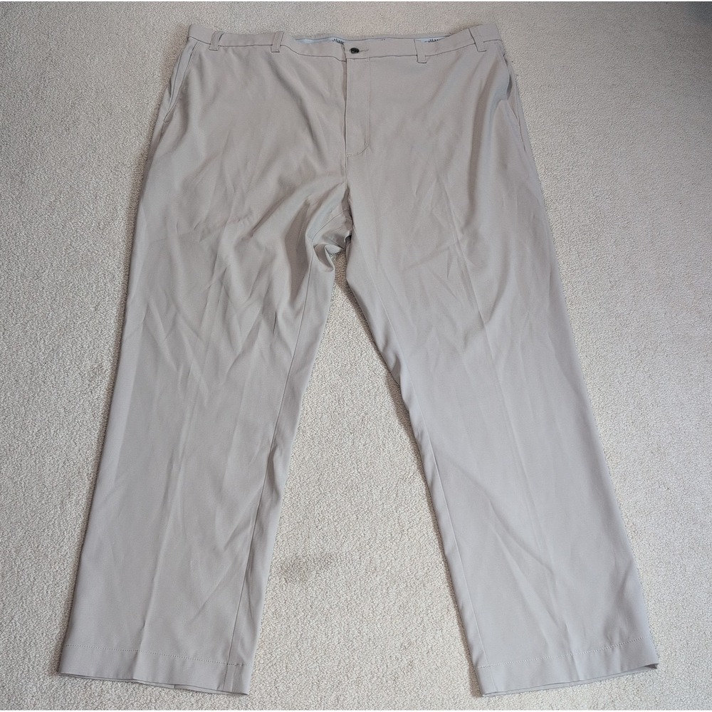 Callaway Performance Stretch Golf Pants Mens 44x30 Khaki Polyester Chino